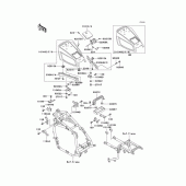Схема узла: Крепление двигателя для Kawasaki ZG1200 Voyager XII