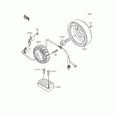Схема вузла: Генератори для Kawasaki KL250 KL250 Super Sherpa