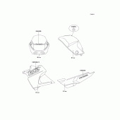 Схема вузла: Decals(blue)(kle500-a2) для Kawasaki KLE500