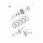 Схема узла: Сцепление для Kawasaki EX250 Ninja 250
