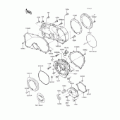 Схема вузла: Engine cover(s) для Kawasaki VN750 Vulcan 750