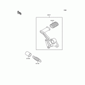 Схема узла: Лапка тормоза для Kawasaki ZR250 Balius-II