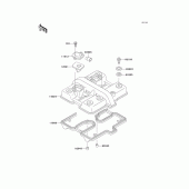 Схема узла: Клапанная крышка для Kawasaki EX500 EX500