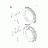 Схема узла: Шины для Kawasaki EX250 ZZR250