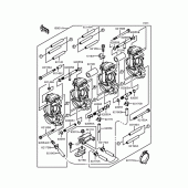 Схема вузла: Карбюратор для Kawasaki ZX400 ZXR400R