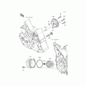 Схема узла: Масляный насос для Kawasaki BR125 Z125 Pro