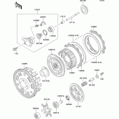 Схема вузла: Зчеплення для Kawasaki ZX750 ZXR750R