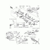 Схема узла: Электрооборудование для Kawasaki ZR750 Z750