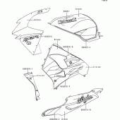 Схема вузла: Decals(green)(zx900-c2) для Kawasaki ZX900 Ninja ZX-9R