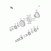 Схема вузла: Secondary shaft для Kawasaki ZR750 Zephyr