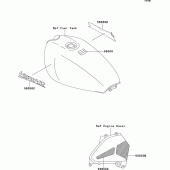 Схема вузла: Decals(zr550-b2) для Kawasaki ZR550 Zephyr