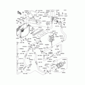 Схема узла: Радиатор (1/2) для Kawasaki ZX1100 ZZ-R1100