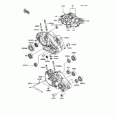 Схема вузла: Картер двигуна для Kawasaki KMX125
