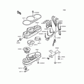 Схема узла: Панель приборов для Kawasaki ZR1200 ZRX1200S