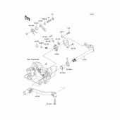 Схема узла: Переключатель передач для Kawasaki KX450 KX450F