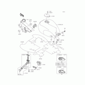 Схема вузла: Паливний бак для Kawasaki BJ250 Estrella