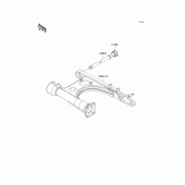 Схема вузла: Задній важіль (маятник) для Kawasaki VN1500 Vulcan 1500 Nomad Fi