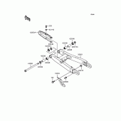 Схема вузла: Задній важіль (маятник) для Kawasaki KL250 KL250 Super Sherpa