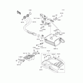 Схема вузла: Вихлопна система для Kawasaki ER400 ER-4N