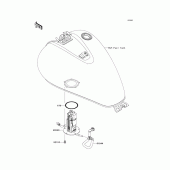 Схема вузла: Паливний насос Kawasaki VN900 Vulcan 900 Classic LT