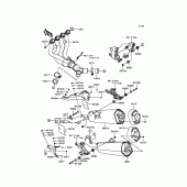 Схема узла: Выхлопная система для Kawasaki ZX1400 ZZR1400 ABS