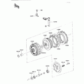 Схема вузла: Зчеплення для Kawasaki KL650 KLR650
