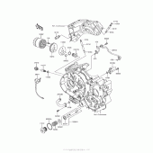 Схема узла: Масляный фильтр для Kawasaki VN900 Vulcan 900 Classic LT
