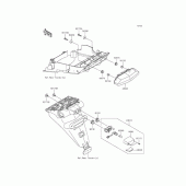 Схема узла: Стоп сигнал для Kawasaki ZR1200 ZRX1200 DAEG