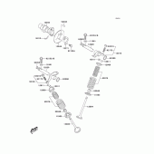 Схема вузла: Клапан (S; s) для Kawasaki KLX125 KLX125L