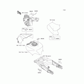 Схема узла: Информационные наклейки для Kawasaki ZX1400 Ninja ZX-14R