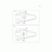Схема узла: Информационные наклейки для Kawasaki KX85 KX85