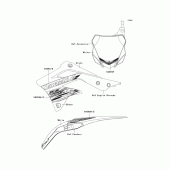 Схема вузла: Decals(fdf) для Kawasaki KX450 KX450F