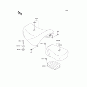 Схема вузла: Сидіння для Kawasaki VN1500 VN1500 Classic FI