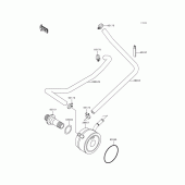 Схема вузла: Олійний охолоджувач для Kawasaki ZX600 Ninja ZX-6R