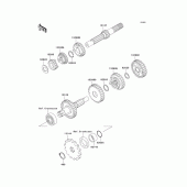 Схема узла: Transmission(a1) для Kawasaki KLX110 KLX110