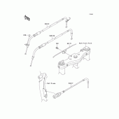 Схема вузла: Троси для Kawasaki VN1600 Vulcan 1600 Nomad