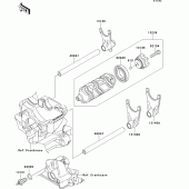 Схема вузла: Gear change drum/shift fork(s) для Kawasaki ZX1000 Z1000SX ABS