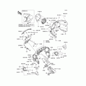 Схема узла: Cowling(1/2)(b9f/baf) для Kawasaki VN1700 VN1700 Voyager ABS