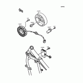 Схема вузла: Генератор для Kawasaki EN400 Vulcan 400