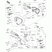Схема узла: Воздушный фильтр для Kawasaki EJ800 W800