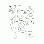 Схема вузла: Cowling(1/2)(kle500-a1) для Kawasaki KLE500