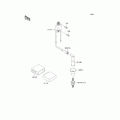 Схема вузла: Ignition system для Kawasaki KL250 KL250 Super Sherpa