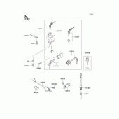 Схема узла: Замок зажигания для Kawasaki KLE500