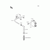 Схема узла: Катушка зажигания для Kawasaki KLX250 KLX250