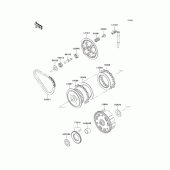 Схема узла: Сцепление для Kawasaki EN500 Vulcan 500 LTD