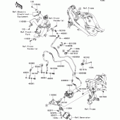 Схема вузла: Brake piping для Kawasaki EX650 Ninja 650 ABS