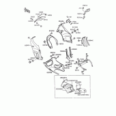 Схема узла: Cowling(1/2) для Kawasaki ZX600 GPX600R