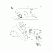 Схема вузла: Taillight(s) для Kawasaki VN900 VN900 Classic