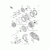 Схема узла: Сцепление для Kawasaki VN1700 VN1700 Classic Tourer