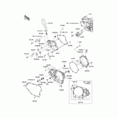 Схема узла: Engine cover(s) для Kawasaki KX450 KX450F